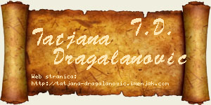 Tatjana Dragalanović vizit kartica